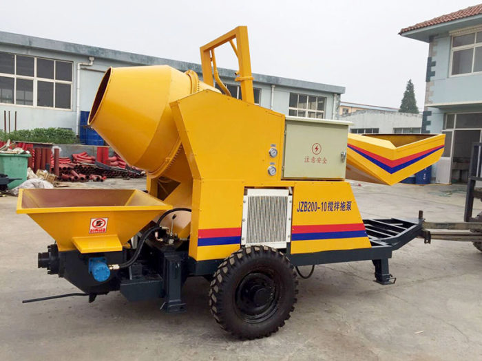 mini concrete mixer pump