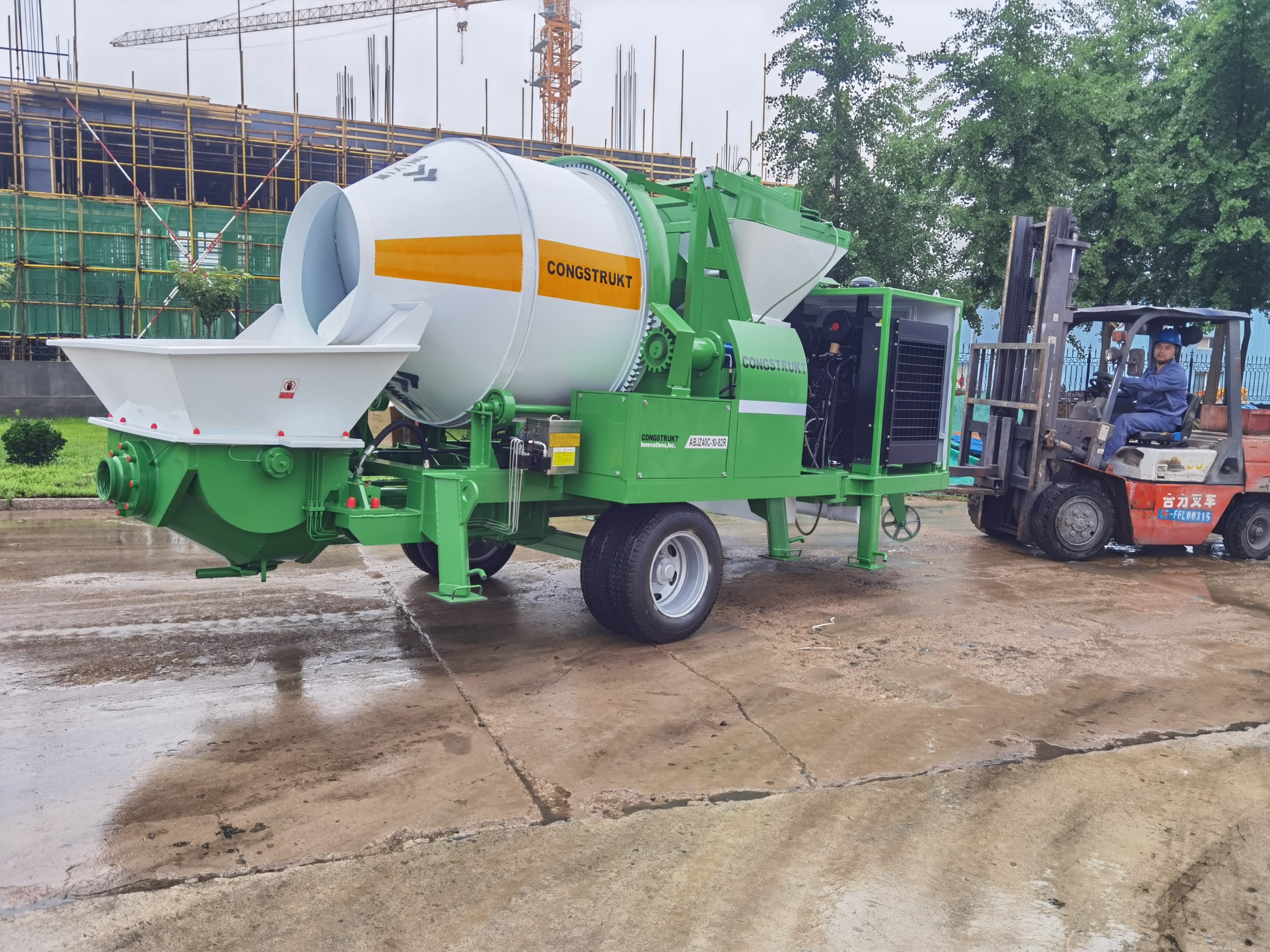 concrete mixing pumps