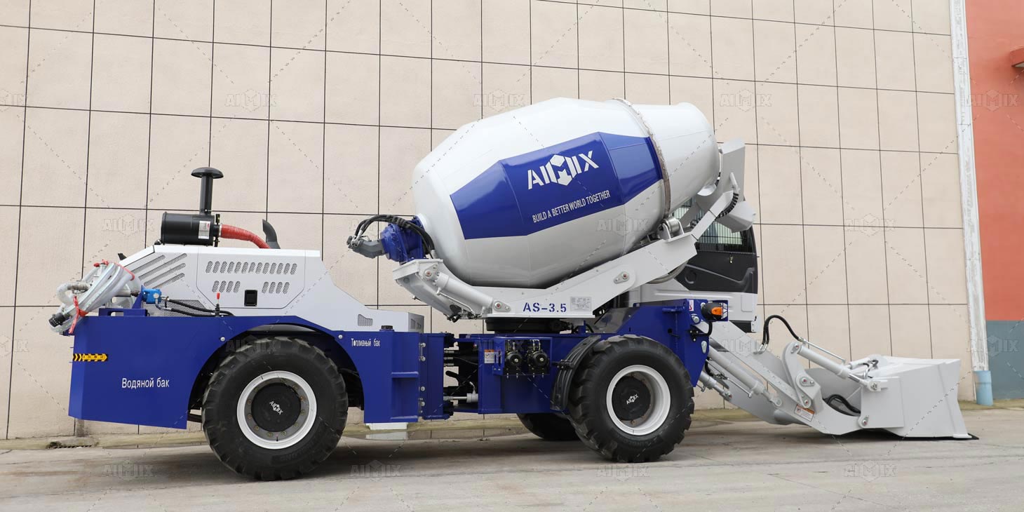 AS-3.5 Self Loader Mixer Ready for Foundation Work