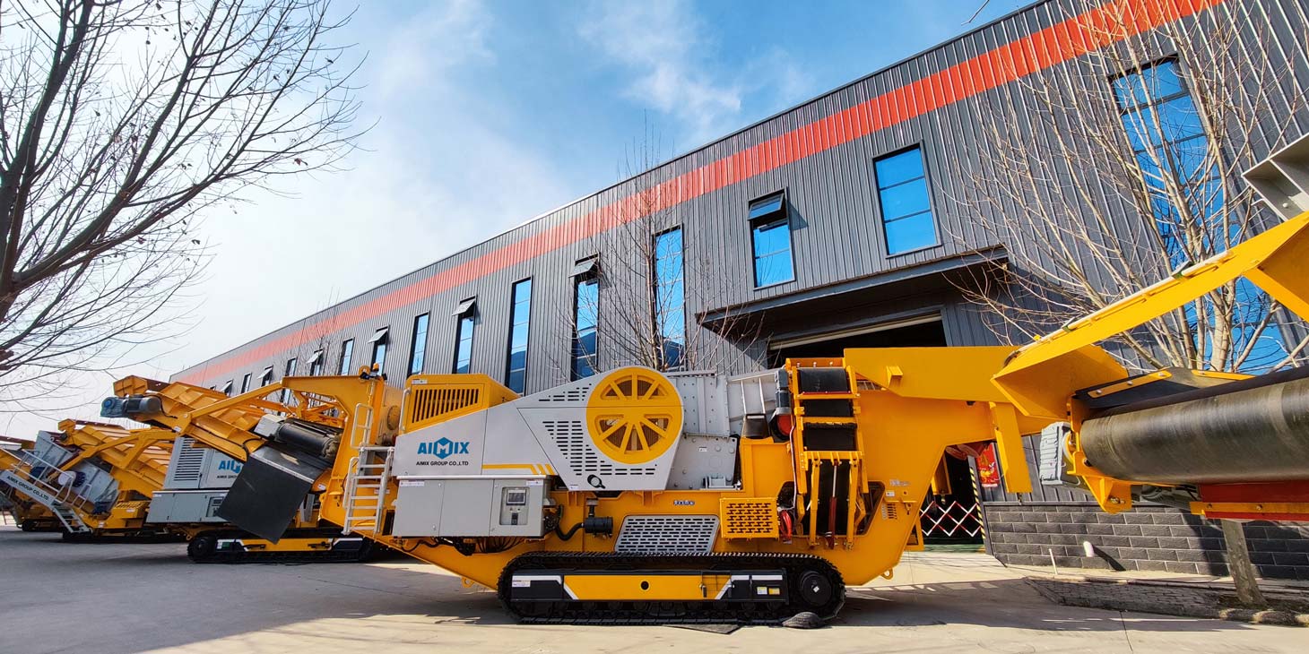 Mobile type jaw crushing plant by Aimix