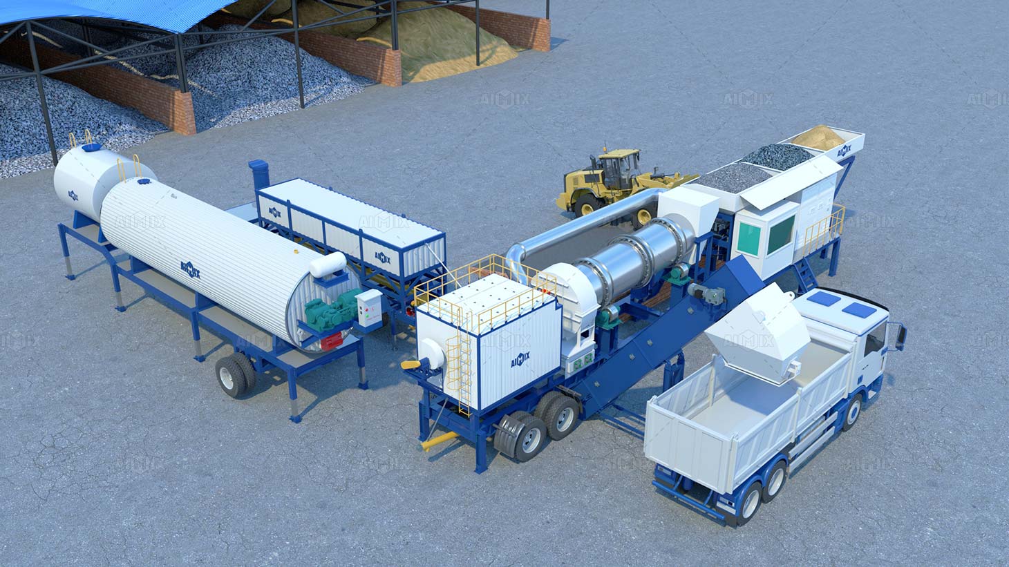 new asphalt batching plant