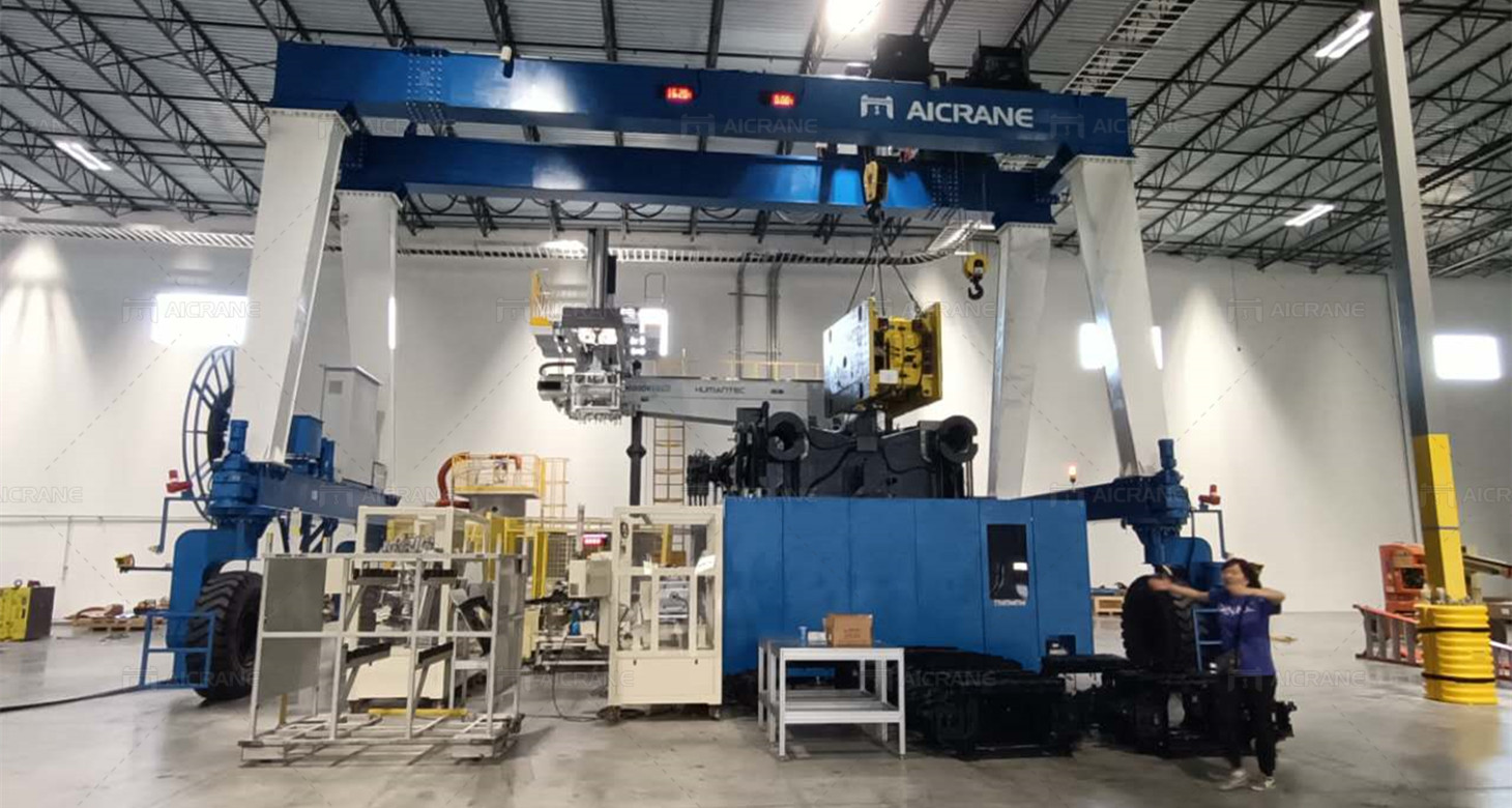 Machinery Material Handling Rubber Tyred Gantry Crane