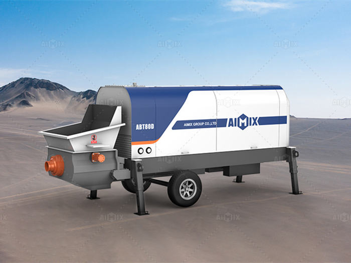 Electric Concrete Trailer Pump