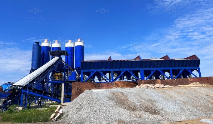 batch concrete stationary plant