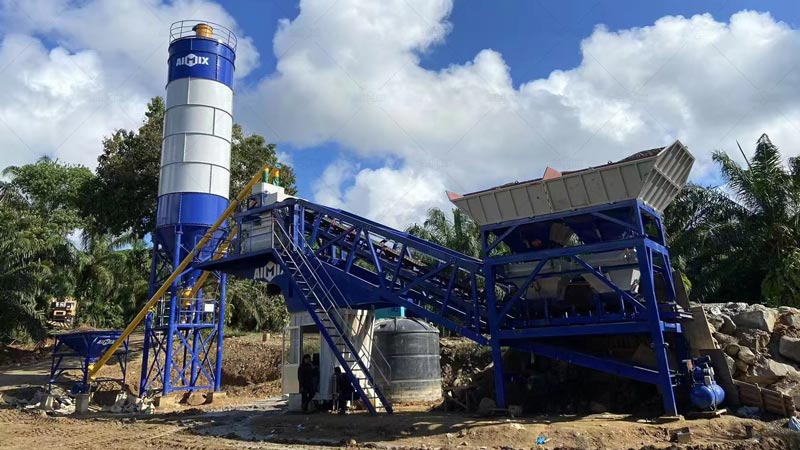 Mobile Concrete Batching Plant
