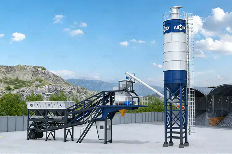 mobile concrete plant