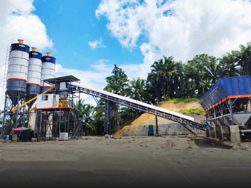 ready mix concrete mixing plant price