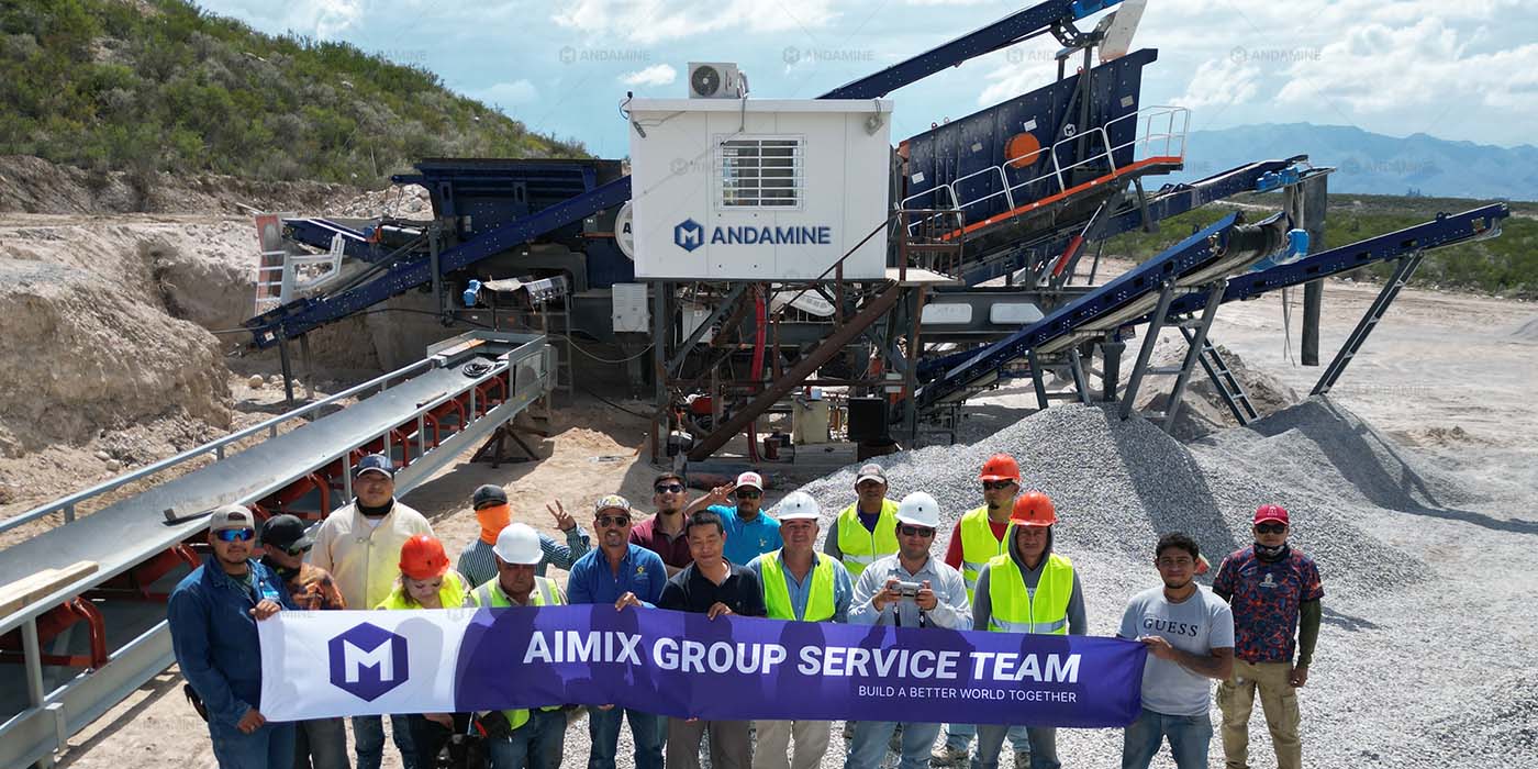 4-in-1 tire type mobile granite stone crushing plant for sale in Mexico