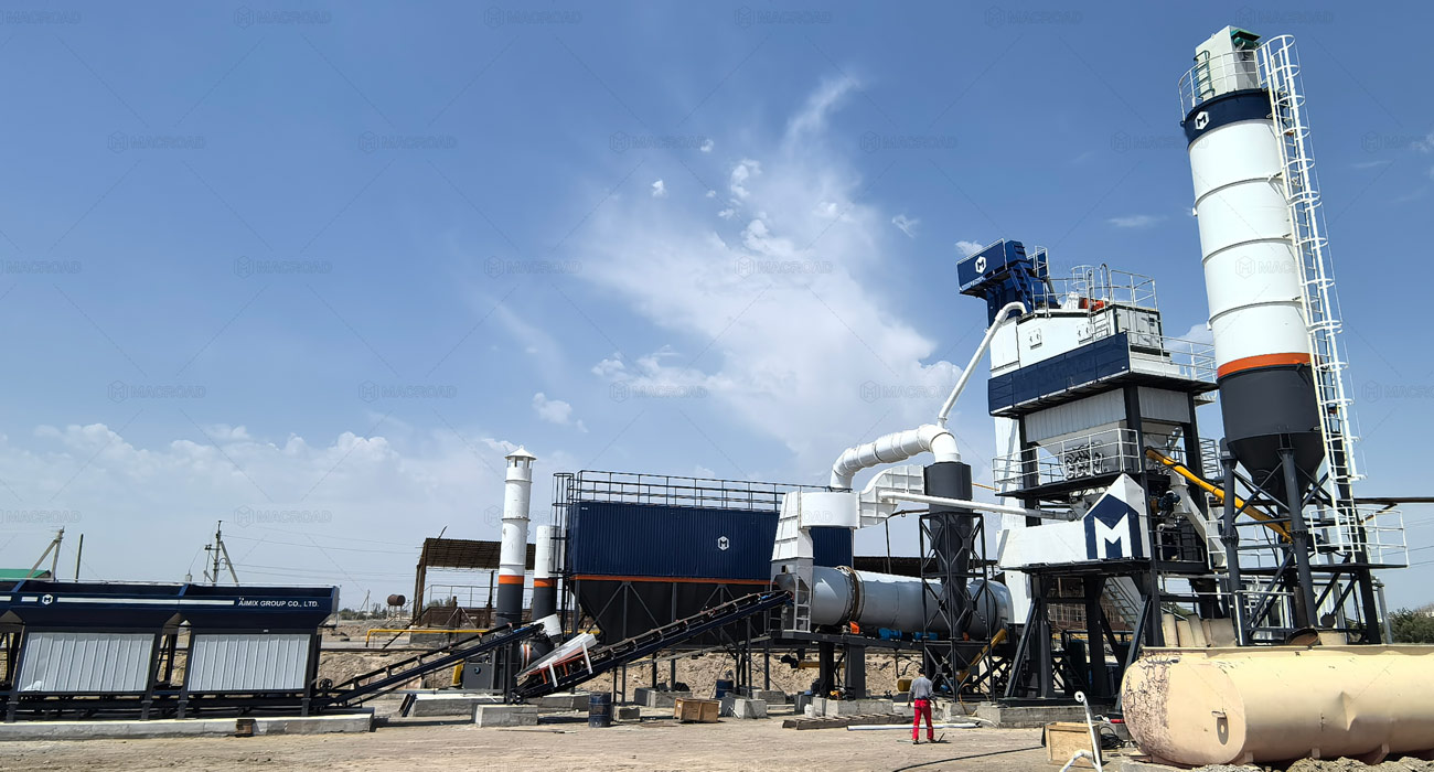 ALQ80 asphalt plant for Turkmenistan's road construction