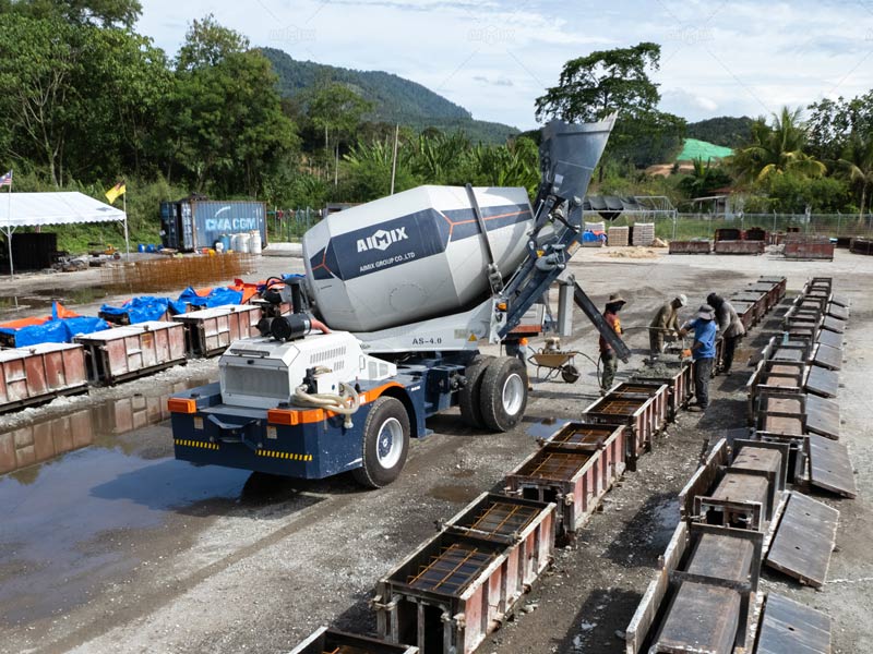 Aimix self loading concrete transit mixers price